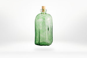 Kit Guelaguetza: Botella corteza verde + mezcaleros de regalo